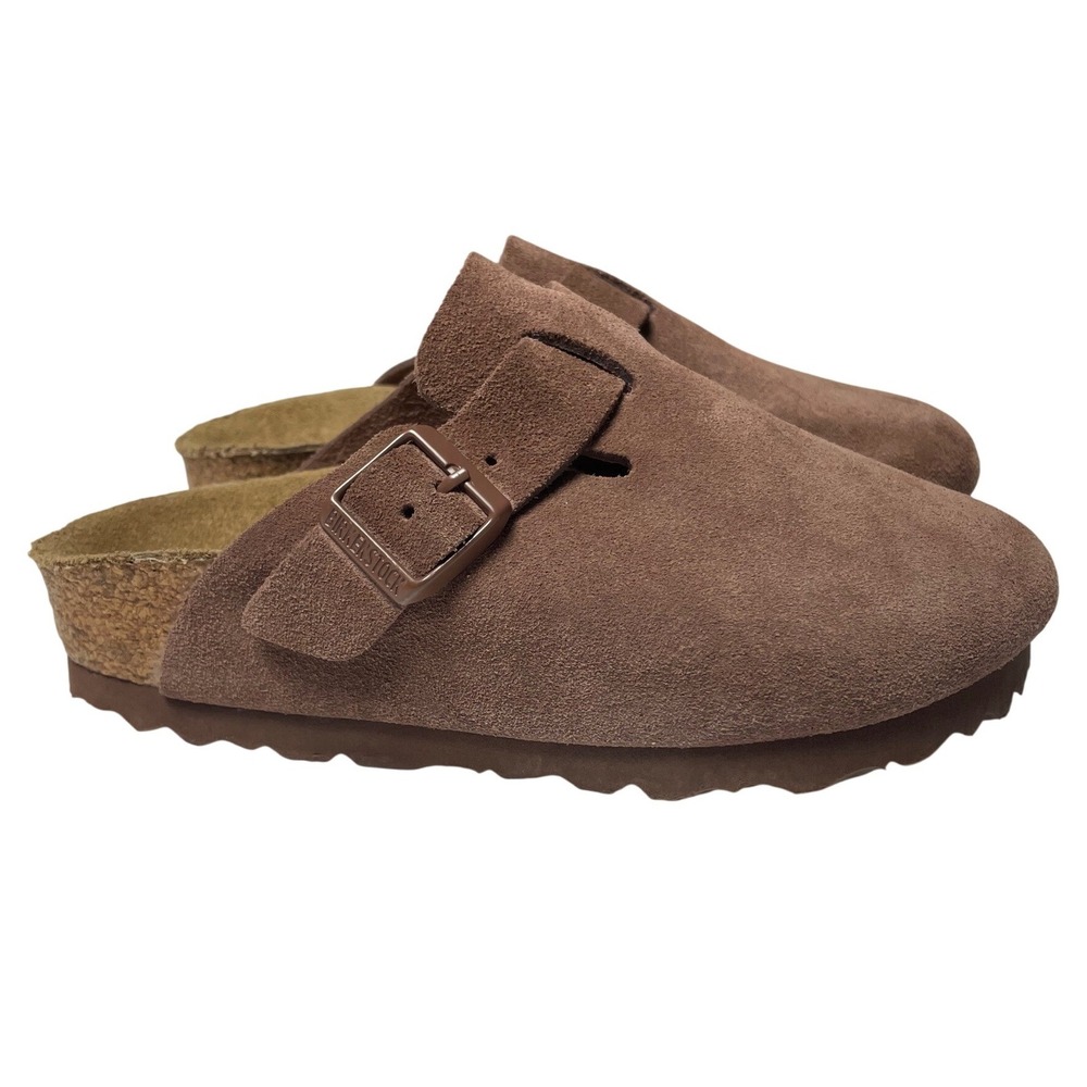 Birkenstock Boston Mocha Leather Clog Mules Little Kids 30(12) - Picture 10 of 12